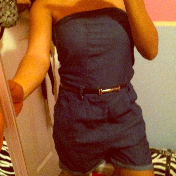 Denim Romper