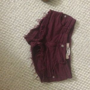 Brandy Melville Distressed Jean shorts