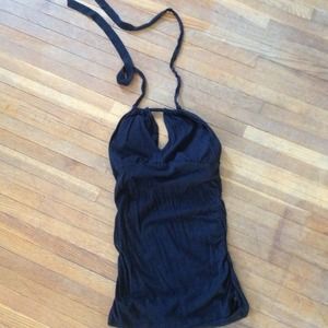 Victoria's Secret black keyhole halter top