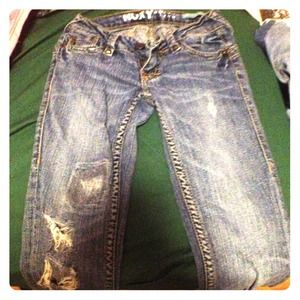 Light Wash Distressed Skinny Jeans