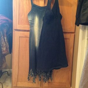 Two denim dresses