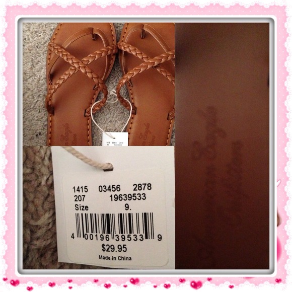 Brown American Eagle Sandals