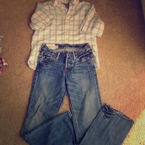 Abercrombie Old Navy Boys sz 10-12 Jeans&Shirts.