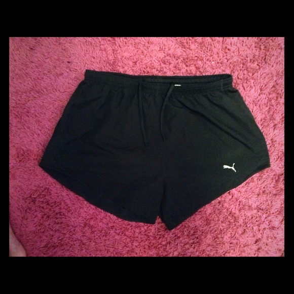 Puma black running shorts!