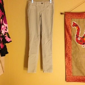 Pilcro khaki corduroy jeggings