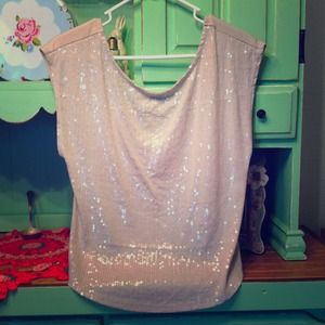 🌹TRADED🌹Sparkly neutral top