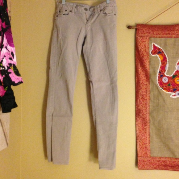 Jcrew matchstick khaki jeans