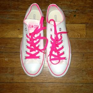 Converse Ox White/Neon