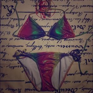 ✂✂REDUCED AGAIN!✂✂Adorable rainbow bathing suit!