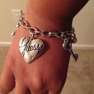 9 inch Silver charm bracelet- 2 available