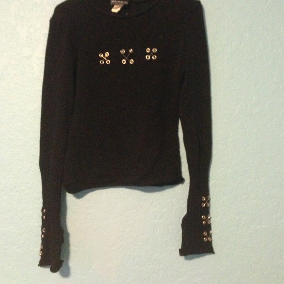 Blest Sweaters - Blest Goth/Punk Safety Pin Sweater