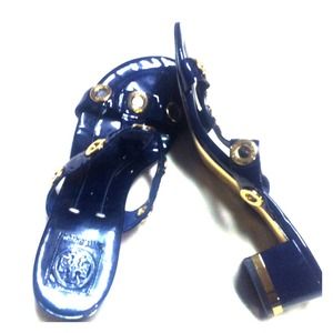 Tory Burch dark blue Sandals make me an offer :)
