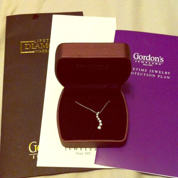 Diamond and White Gold Pendant Necklace