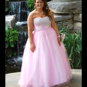 Pink sparkly prom Dress