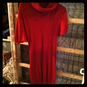 Red sweater dress. Size Medium.
