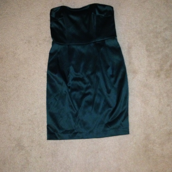 Express silk dress - green