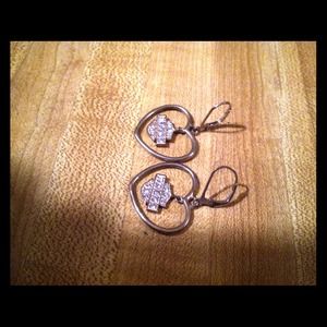 Harley Davidson Heart earrings