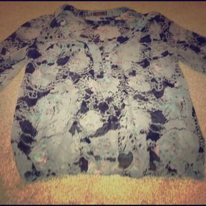 Floral pattern sheer blouse- SOLD