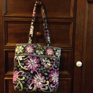 Vera Bradley Purple, green & brown tote