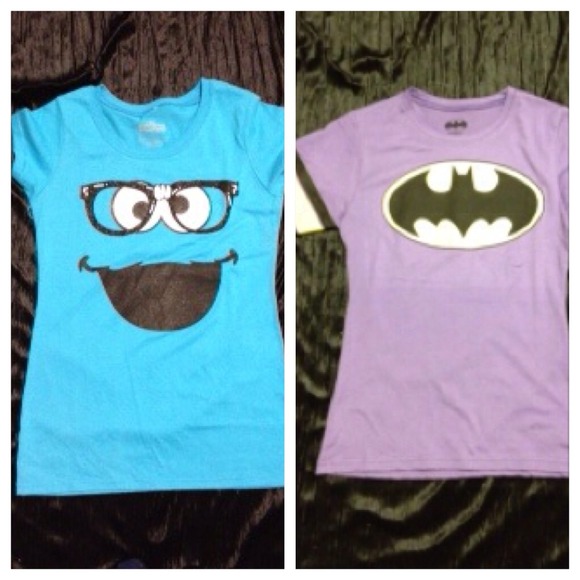 Graphic Tees Cookie Monster/Batman
