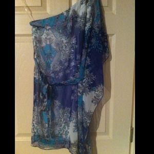 Paisley one shoulder dress