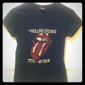 Rolling Stones Tee with cut outs