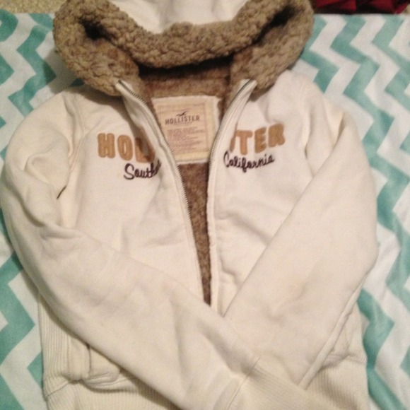 Hollister hoodie coat.