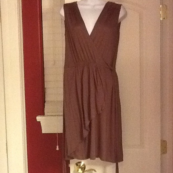 SOLD Ann Taylor Loft Purple Faux Wrap Dress sz S