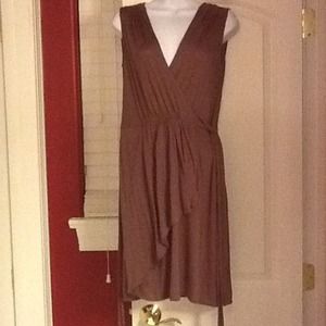 SOLD Ann Taylor Loft Purple Faux Wrap Dress sz S