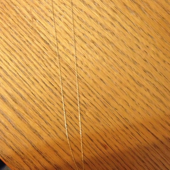 Thin yellow 10k gold necklace