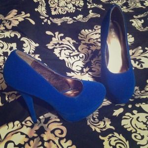 Royal blue heels