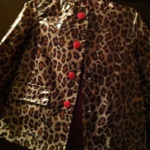Carter's leopard rain coat