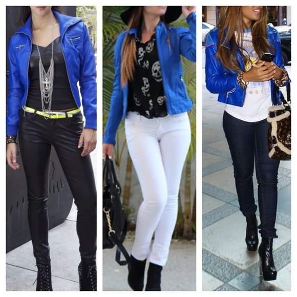 50% off! Last day! Electric blue corduroy bomber~ - Picture 4 of 4