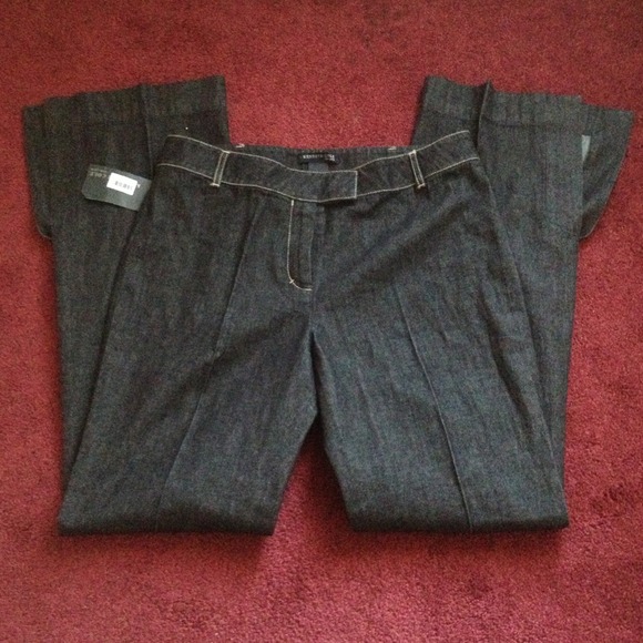 💥🔥💥 NWT Kenneth Cole Black Dark Denim Pants 8 - Picture 1 of 4