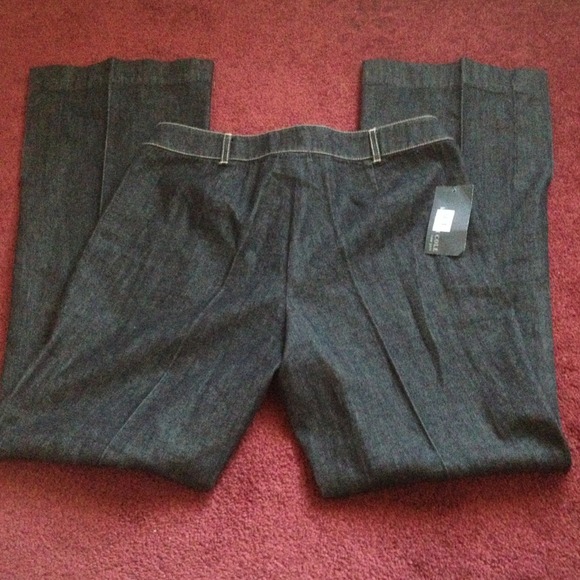 💥🔥💥 NWT Kenneth Cole Black Dark Denim Pants 8 - Picture 3 of 4