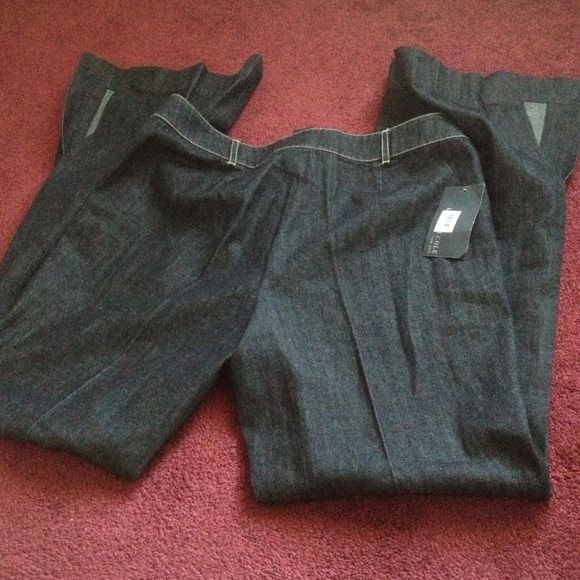 💥🔥💥 NWT Kenneth Cole Black Dark Denim Pants 8 - Picture 4 of 4