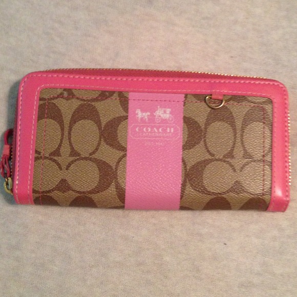 Pink Coach Wallet