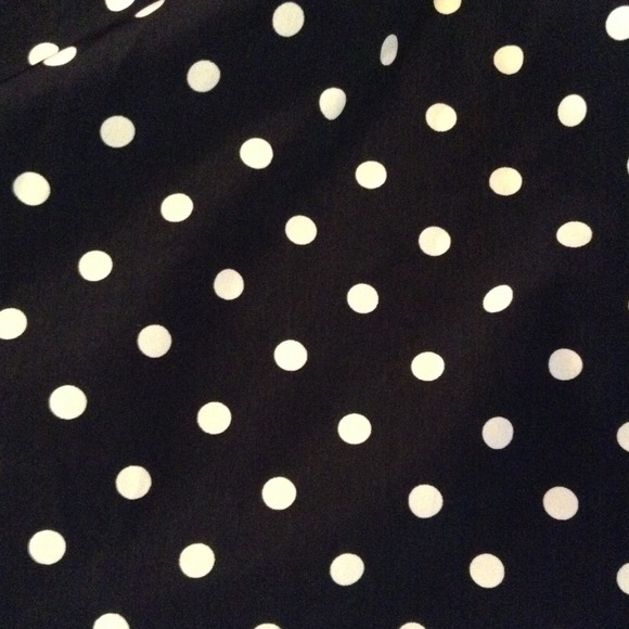 ❌SOLD❌Black Polka Dot Dress W/ Collar - Picture 4 of 4