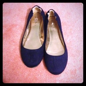 Dark blue flats