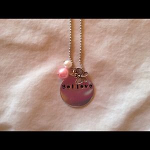 Handmade hand stamped necklace!