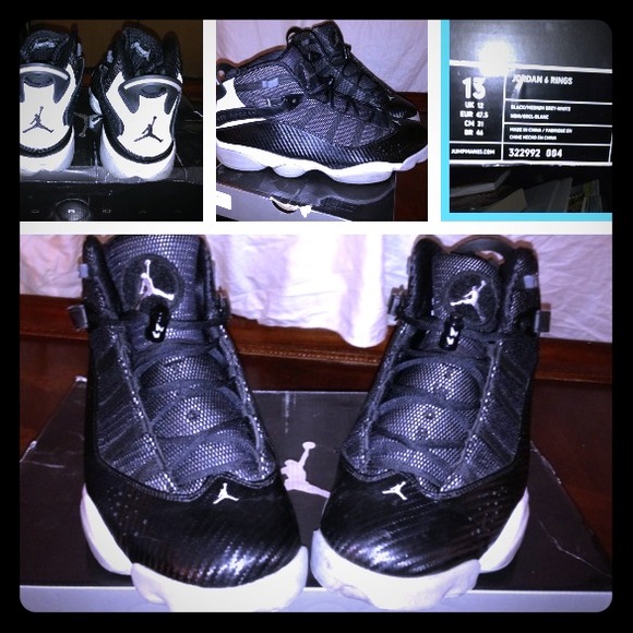 Men's size 13 Jordan 6 rings wore twice