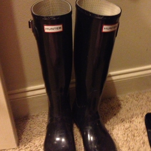Hunter boots size 8 1 year old great condition