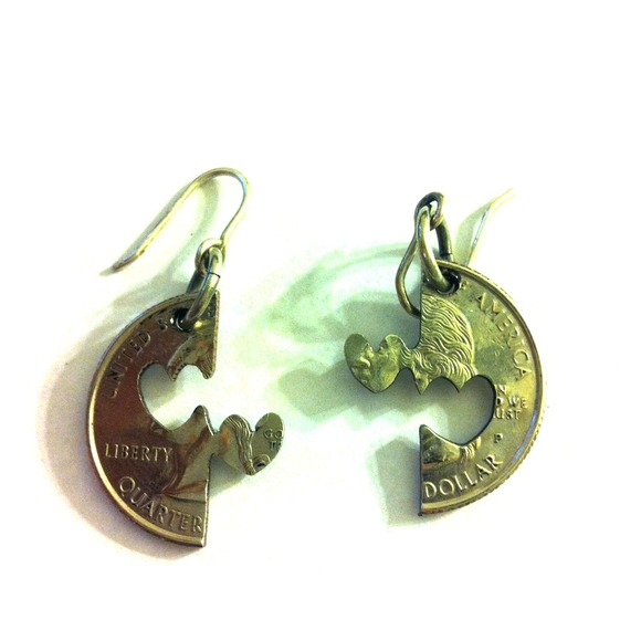 Quarter earrings