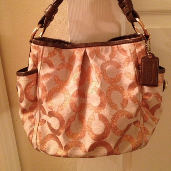 Rose Gold Coach Bag