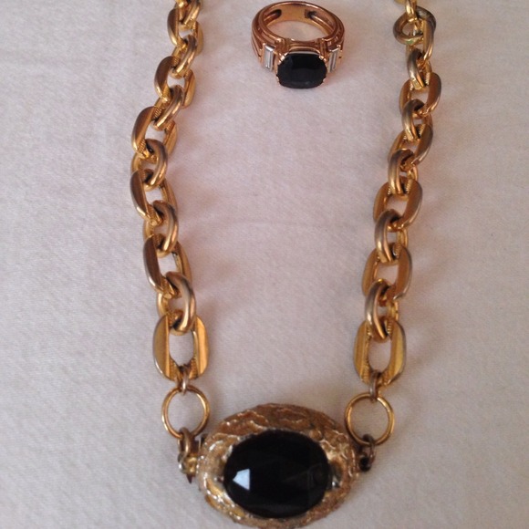 Matching necklace and ring