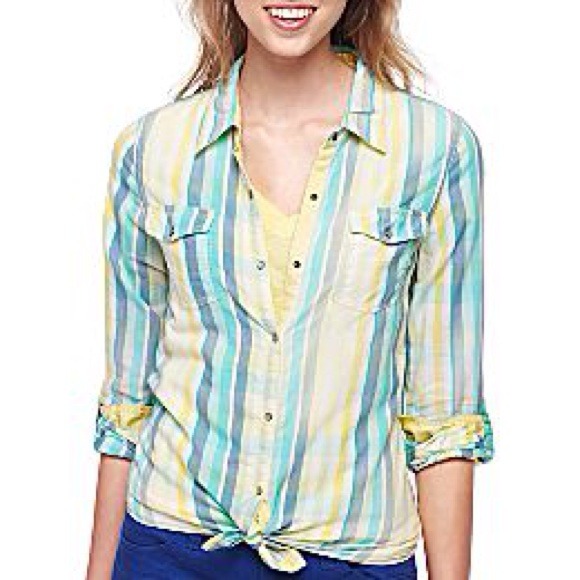 Bleach-Washed Plaid Cotton Shirt