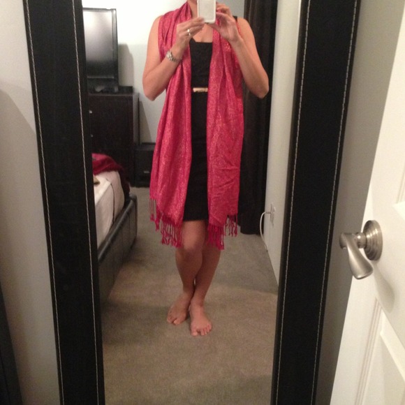 ArdenB pink sparkly scarf