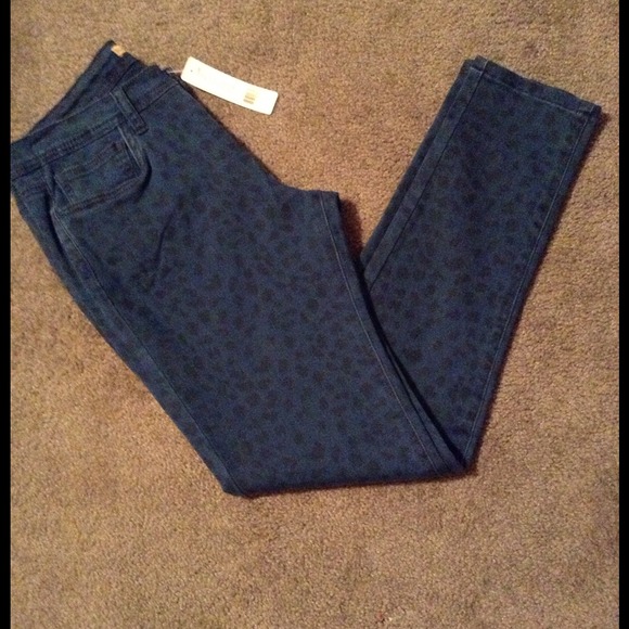 Romeo & Juliet Couture Denim - Cobalt Blue and Black R&J Couture Skinny Jeans 28