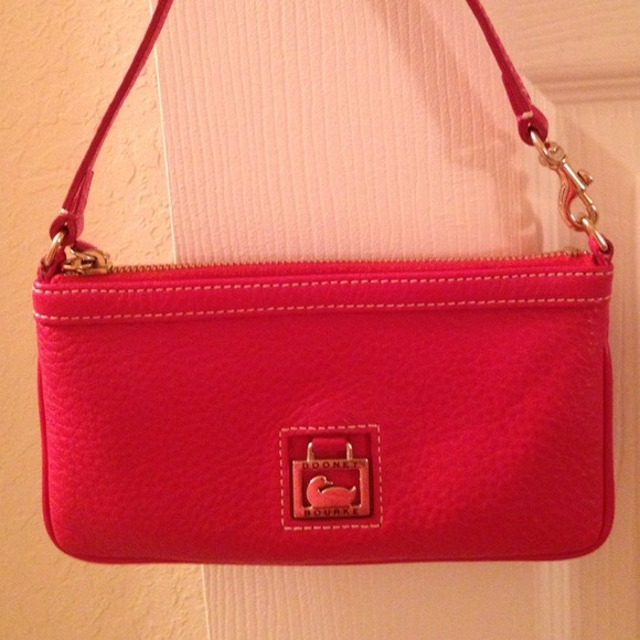 Leather Dooney and Bourke wristlet