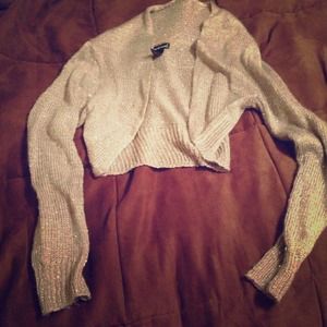 Silver shimmer mini sweater